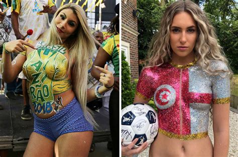 World Cup Sexiest Fan Looks From Glitter Boobs To Body Paint My Xxx Hot Girl
