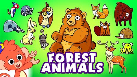 Learn Animals For Kids Wild Forest Animals Names And Sounds For