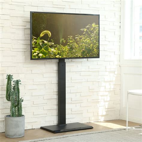 Fitueyes Floor Tv Stand With Swivel Mount Up To 55 Inches Led Lcd