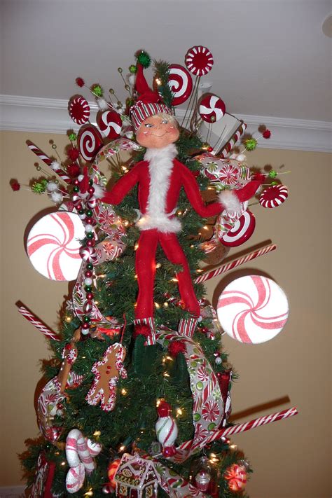 Christmas Candy Cane Tree Topper Christmas Tree Toppers Christmas
