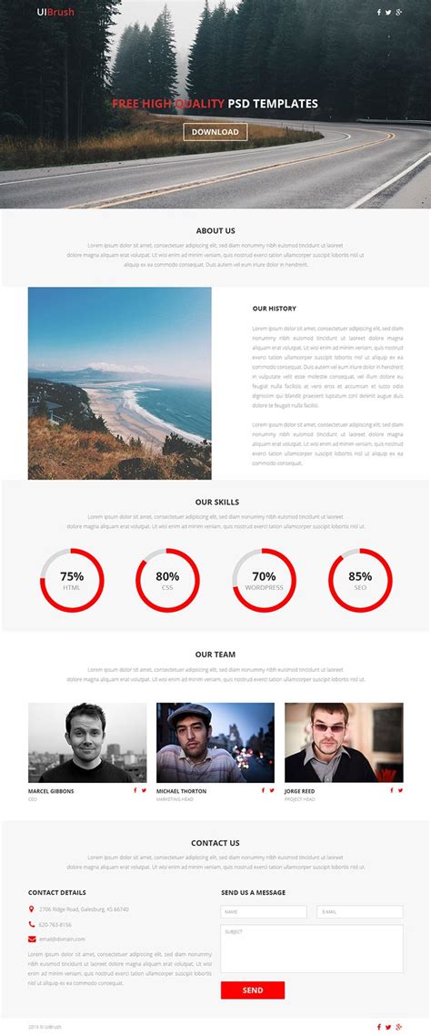Discover the new templates for a car wash, phone repair and electrician. Free Single Page Website Templates PSD » CSS Author