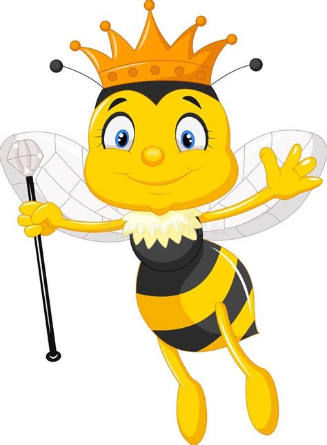 Queen Bee Cartoon Stock Vector Illustration Of Sign 45746150