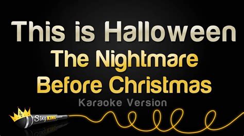 The Nightmare Before Christmas - This Is Halloween (Karaoke Version