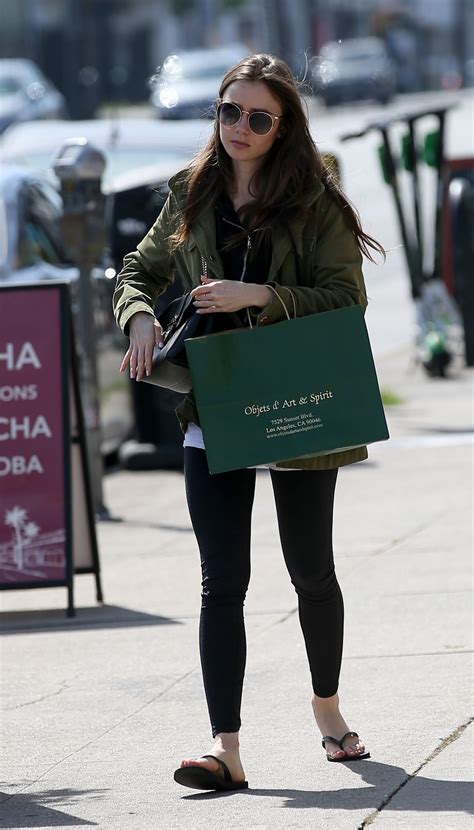 Lily Collins Out Shopping In Hollywood 04142019 Hawtcelebs