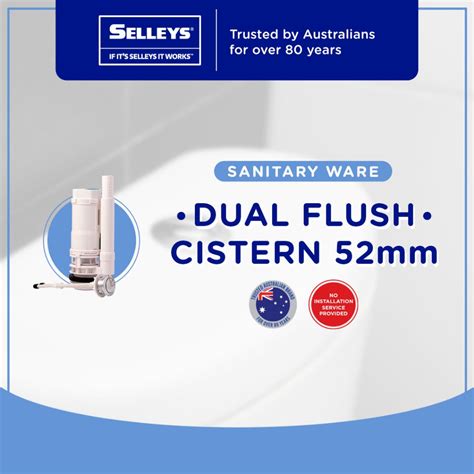 SELLEYS S6762 DUAL FLUSH CISTERN 52MM Plumbing Hardware Horme Singapore