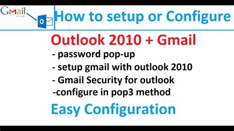 Configure Gmail Account In Outlook How To Configure Outlook Outlook Setup