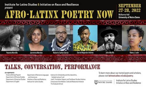 Afro Latinx Poetry Now Events News And Events Institute For Latino