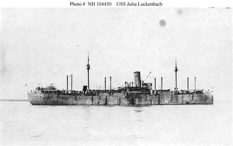Civilian Ships Ss Julia Luckenbach Freighter 1917