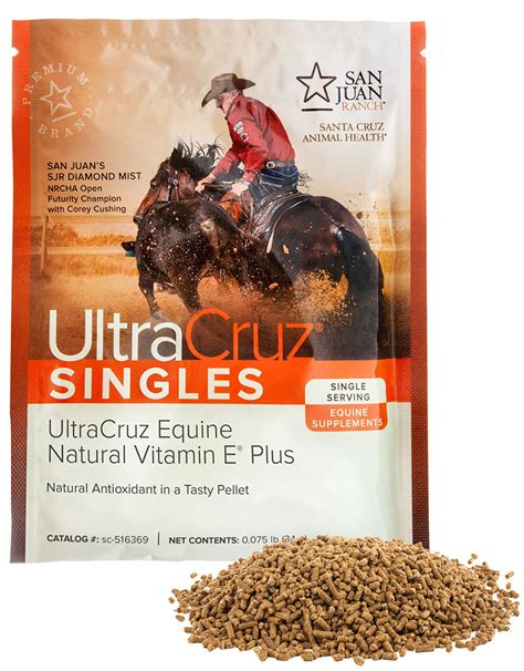 Guaranteed to get your horse back to peak performance faster. UltraCruz Equine Natural Vitamin E Supplement for Horses ...
