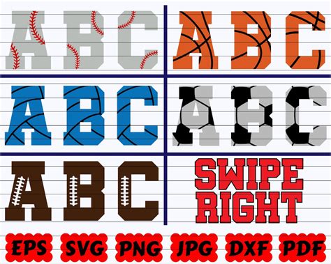 Sports Alphabet Letters Printables