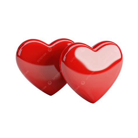 Valentines Day 3d Stereo Love Red Heart Red Heart Love 3d Png