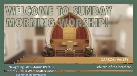 Navigating Life's Storms (Part 3) Storms Reveal What Matters Most