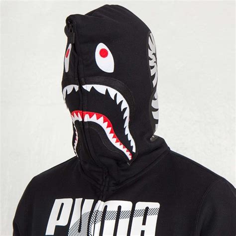 Bape 1st camo wide full zip hoodie green. Puma Bape Shark Hoodie - 569619-02 - Sneakersnstuff ...