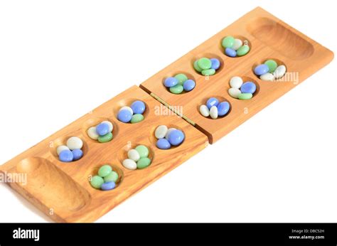 Mancala Traditional Board Game Stock Photo Alamy