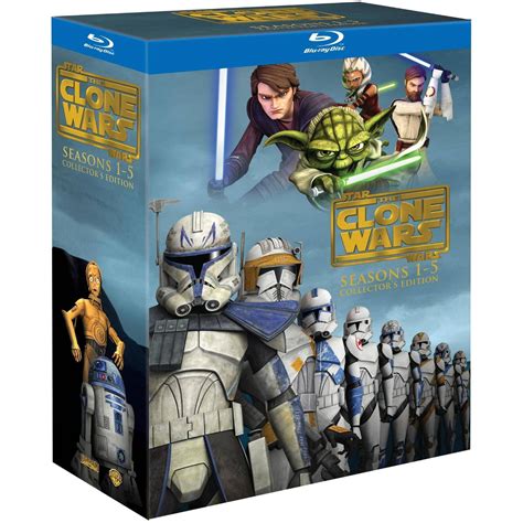 Star Wars The Clone Wars Seasons 1 5 Collectors Edition Blu Ray