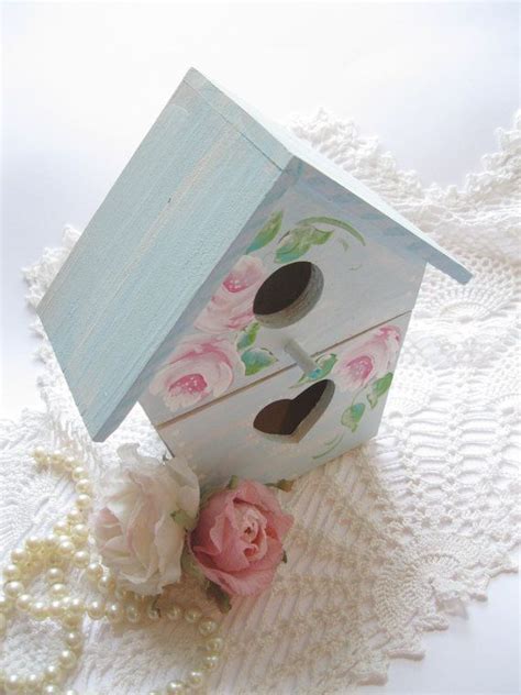 Bird House Shabby Chic Bird House Decorative By Mailordervintage