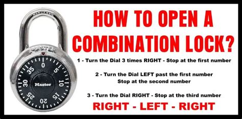 — Which Way To Turn A Combination Lock To Open