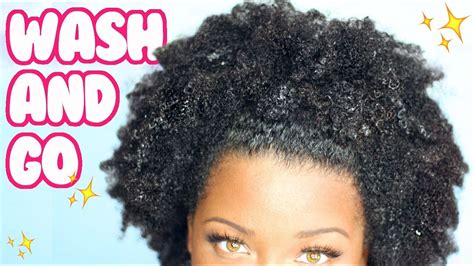 quick and easy wash and go for type 4 natural hair youtube