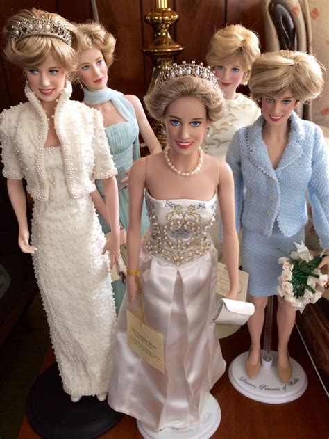 Franklin Mint Vintage Porcelain Princess Diana Doll Princess Diana Doll