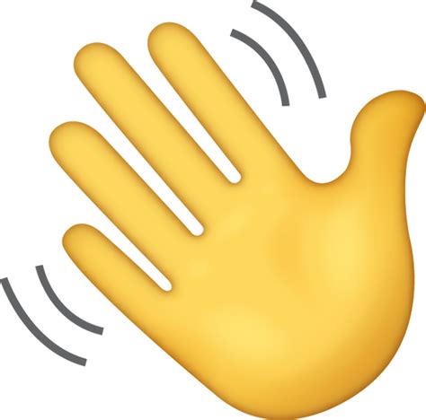 Waving Hand Emoji Png