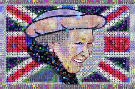Her Majesty The Queen Collage Her Majesty The Queen Original Collage