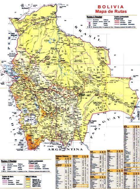 Explore maps map directory contributors add map!sign in / up. Bolivia landkaart | Afdrukbare plattegronden van Bolivia ...