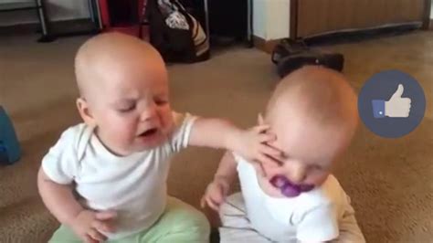 Twin Baby Girls Fight Over Pacifier Youtube