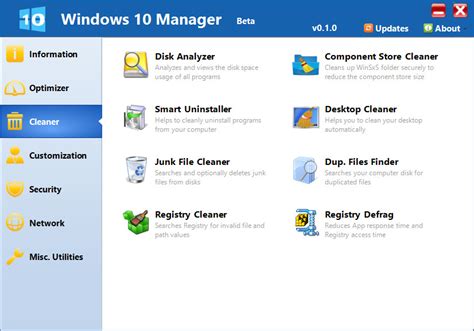 Windows 10 Manager 017 Beta Neowin