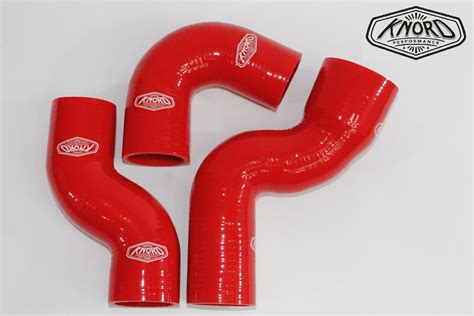 LAND ROVER DEFENDER TD5 Turbo Intercooler Boost Silicone Hose Kit Red