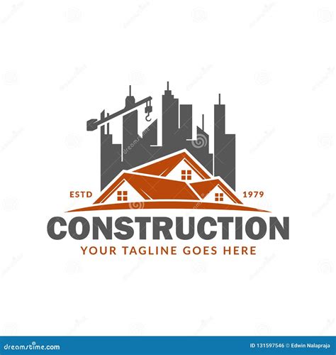 Plantilla Del Logotipo De La Construcción Conveniente Para La Marca De