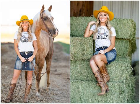 Ashley Prochazka And Briana Sloan Modeling For Rock And Roll Denim Panhandle Western Wear At
