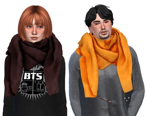 Awesome Scarf Custom Content For Your Sims Snootysims
