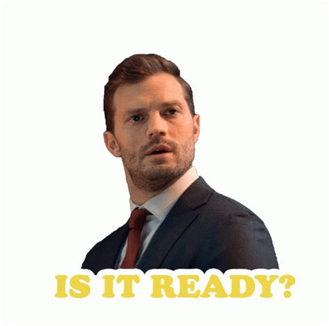 Is It Ready Jamie Dornan Sticker Is It Ready Jamie Dornan Barb And