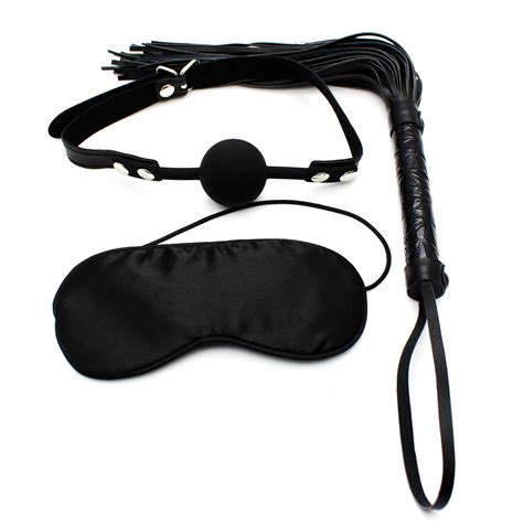 Fifty Shades Adult Game 3pcs Kit Blindfold Flogger Ball Gag Sex T
