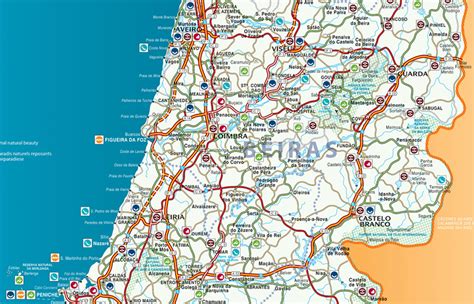 Mapa aeroportos em espanha e portugal. Mapas de Coimbra - Portugal | MapasBlog