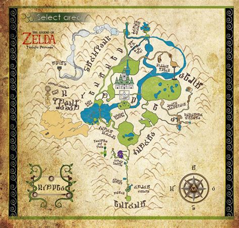 Twilight Princess Map Twilight Princess Maps The Legend Of Zelda