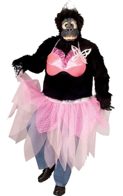 dancing gorilla pink prima ballerina costume £36 30 direct 2 u fancy dress superstore