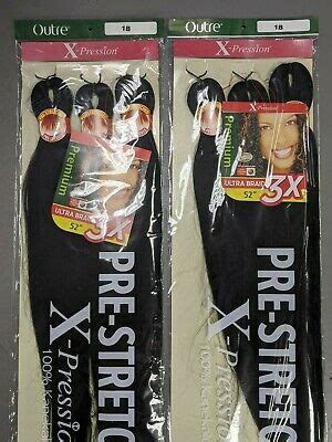 Check spelling or type a new query. (2 Packs) 3X X-Pression Ultra Braid 100% Kanekalon Pre ...