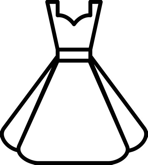Dress Outline Icon 9242574 Vector Art At Vecteezy
