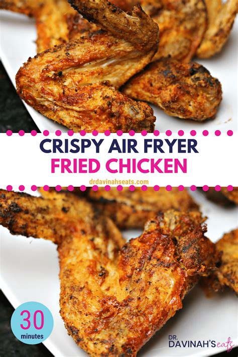 In this recipe you'll learn how to cook your chicken wings in any type of air fryer. Ninja Air Fryer Fried Chicken Wings Recipe | Dr. Davinah's ...