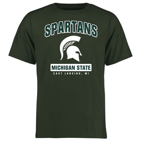 Mens Green Michigan State Spartans Big And Tall Campus Icon T Shirt