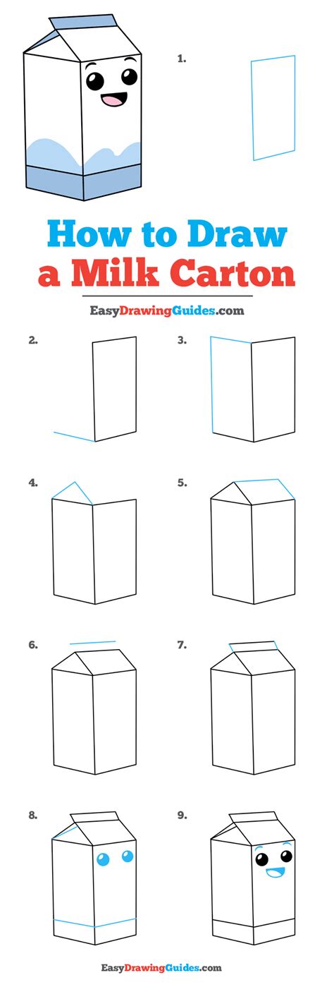 Learning videos for children of all ages. How to Draw a Milk Carton - Really Easy Drawing Tutorial