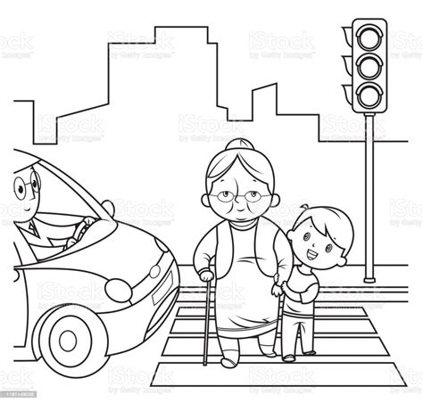 Niños Ayudando A Los Demas Para Colorear - Imagenes De Un Niño Ayudando