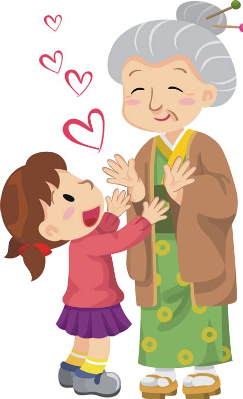 How Older Women Can Serve Cartoon Grandma Birthday Illustration Mom Art