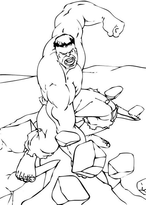HULK the avengers coloring pages - Free Coloring Pages Printables for Kids