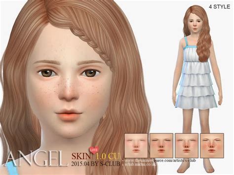 My Sims 4 Blog Angel Skins For Kids By S Club