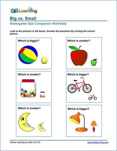 Kindergarten Similarities And Differences Worksheets