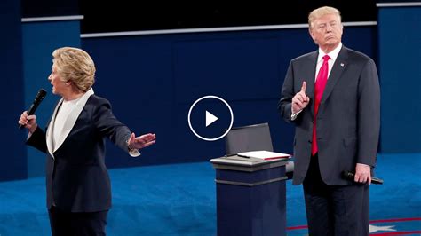 Trump And Clinton In Second Presidential Debate The New York Times