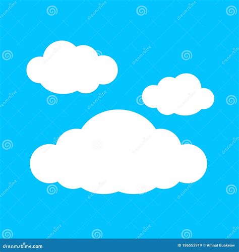 Blue Sky With White Clouds Clipart
