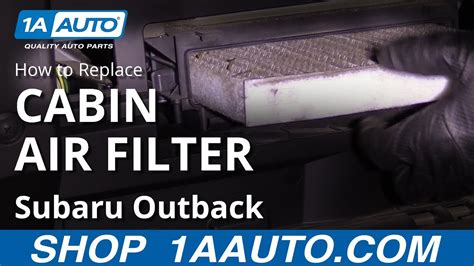 As soon as you feel a weakened airflow in your vehicle's hvac system, it's time to replace that nasty old filter. How to Replace Cabin Air Filter 10-14 Subaru Outback - YouTube